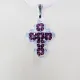 Small Cross - Trina-Violet Organza - 2